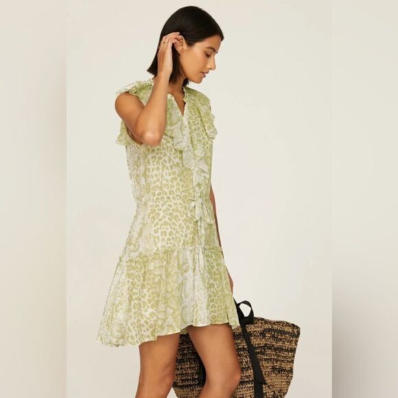 All Saints Ali Noche Dress Grwem new without tags - Picture 3 of 6